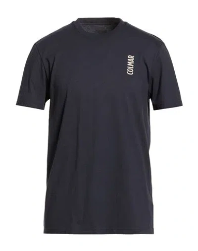 Colmar Attitude Man T-shirt Navy Size L Polyester, Cotton In Blue
