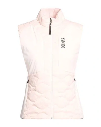 Colmar Attitude Woman Vest Light Pink Size 8 Polyester, Elastane