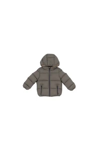 Colmar Kids'  Baby Jacket 3470a 4zp 498 Baby Quilt Jacket With Military Green Cap In Gray