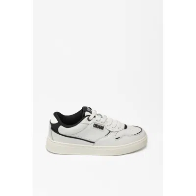 Colmar Black And White Leather Low Top Men's Sneakers