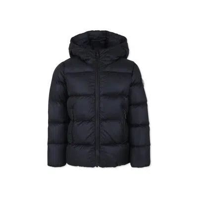 COLMAR BLACK DOWN JACKET FOR BOY WITH LOGO