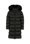 Colmar Fur-trimmed Quilted Jacket In Black