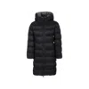 Colmar Black Down Jacket For Girl With Logo In Black