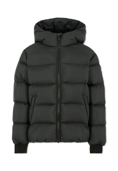 COLMAR BLACK DOWN JACKET FOR KIDS WITH LOGO