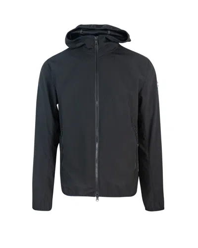 COLMAR BLACK HOODED SOFTSHELL JACKET