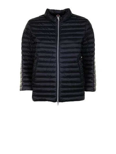Colmar Black Quilted Cape Jacket With Zip