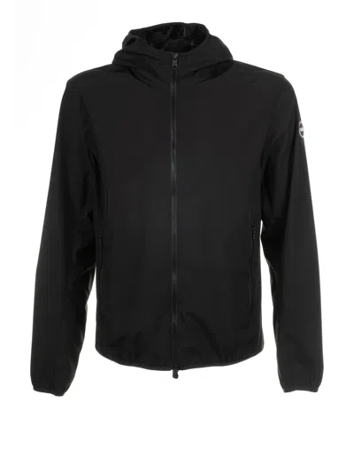 COLMAR COLMAR BLACK SOFTSHELL JACKET WITH HOOD