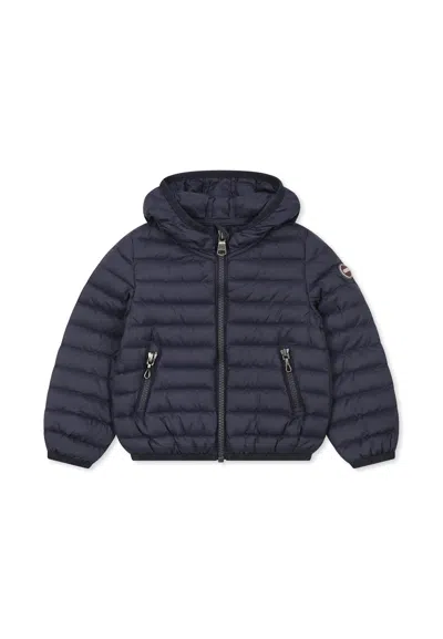 Colmar Blue Down Jacket For Baby Boy With Logo