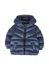 Colmar Blue Down Jacket For Baby Boy With Logo In Blue