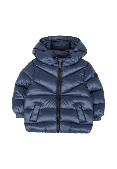 COLMAR BLUE DOWN JACKET FOR BABY BOY WITH LOGO