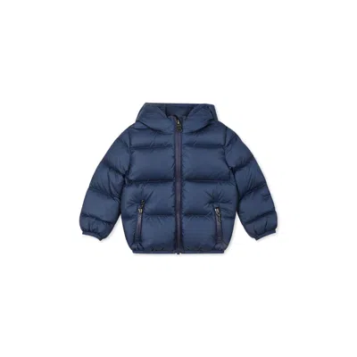 COLMAR BLUE DOWN JACKET FOR BABY BOY WITH LOGO