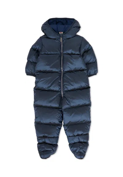 Colmar Blue Down Jacket For Babykids With Logo