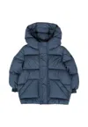 Colmar Blue Down Jacket For Babykids With Logo In Blue