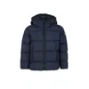 Colmar Blue Down Jacket For Boy With Logo In Navy