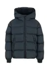 Colmar Blue Down Jacket For Kids With Logo In Blue