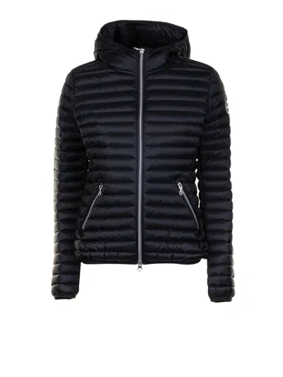 Colmar Blue Quilted Down Jacket With Zip And Hood