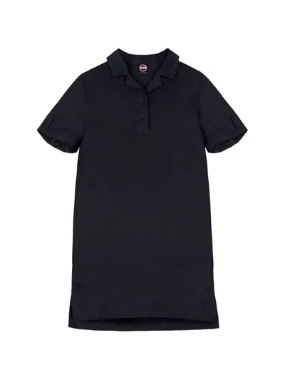 Colmar Buttoned Mini Dress In Black