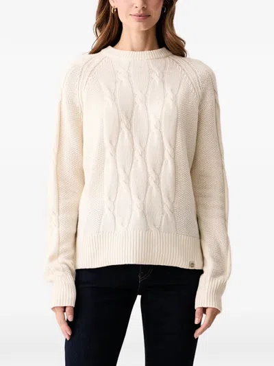 Colmar Cable-knit Raglan-sleeve Sweater In Multi