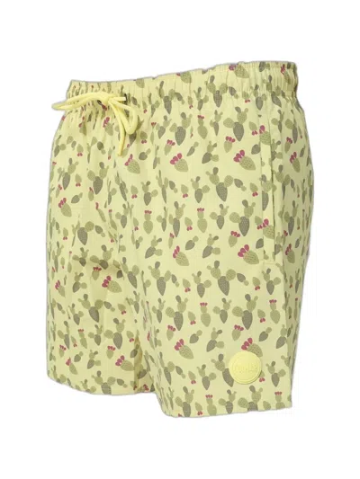 Colmar Cactus-print Swim Shorts In Yellow