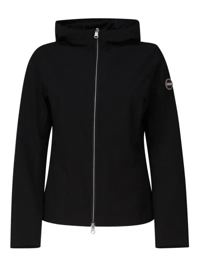 Colmar Hooded Jacket In Stretch Softshell In Black