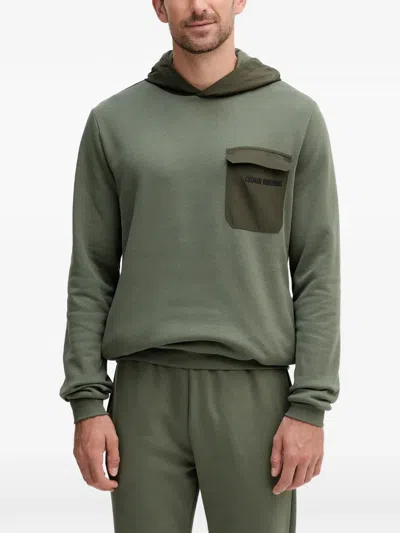 Colmar Chest-pocket Hoodie In Green