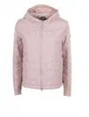 COLMAR PINK QUILTED CAPE WITH ZIP AND HOOD
