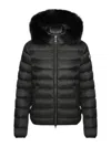 Colmar Down Jacket Detachable Faux Fur Hood In Nero Scuri