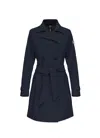 Colmar New Futurity Double Breasted Trench Coat In Blu Blu E Verdi