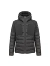 Colmar Hooded Zip-up Padded Jacket In Grigio Metallici E Grigi
