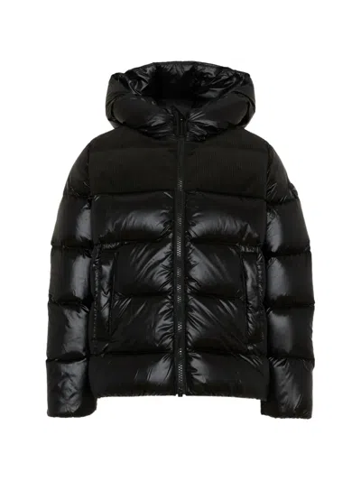 Colmar Corduroy-panel Padded Jacket In Black