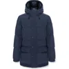Colmar Dandy Water Repellent Down Corduroy Puffer Jacket In Blue
