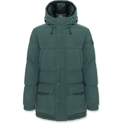 Colmar Dandy Water Repellent Down Corduroy Puffer Jacket In Bottle