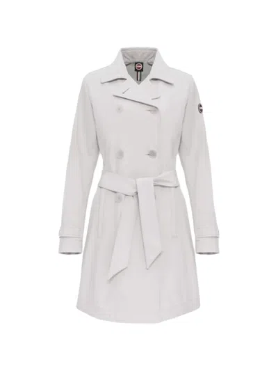 Colmar Double-breasted Belted Coat In Neutral