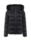 Colmar Down Jacket Detachable Faux Fur Hood In Blue