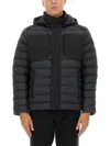 Colmar Down Jacket With Detachable Hood In Black