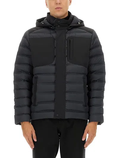 Colmar Down Jacket With Detachable Hood In Black
