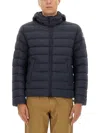 Colmar Down Jacket With Detachable Hood In Blue