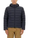 Colmar Down Jacket With Detachable Hood In Blue