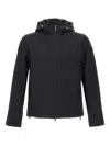 Colmar Drawstring-hood Zip-up Jacket In Black