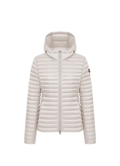 Colmar Elegant Fitted Down Jacket For Women - Size 42 In Neutral