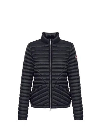 Colmar Elegant Women's Down Jacket With Flared Hem - Size 42 In Black