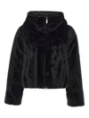 Colmar Faux-fur Hooded Jacket In Black