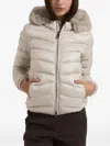 Colmar Faux Fur-trim Hooded Jacket In Neutral