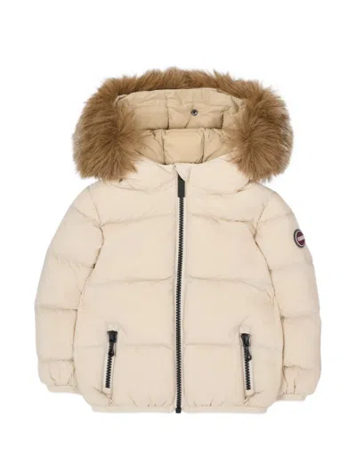 Colmar Babies' Faux-fur Trim Padded Jacket In Neutrals