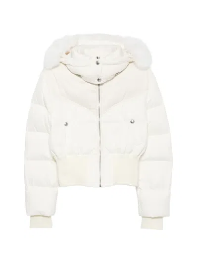 Colmar Faux-fur-trim Hooded Jacket In White