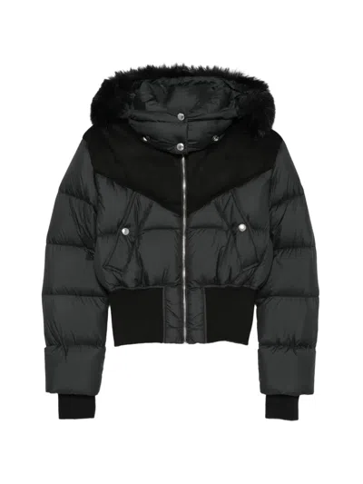 Colmar Faux-fur-trim Padded Jacket In Black