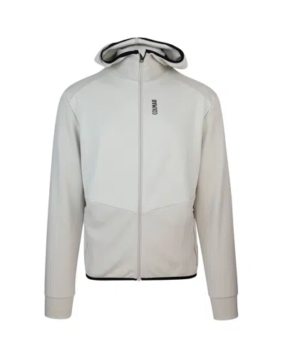 Colmar Felpa Stretch Full Zip Con Cappuccio Beige In Toni Neutri