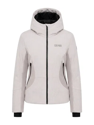 Colmar Feminine-fit Corduroy Padded Ski Jacket In White