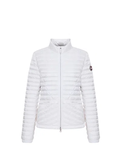 Colmar Fitted Down Jacket With Hood In White