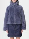 Colmar Fur Coat  Woman Color Avion In Blue